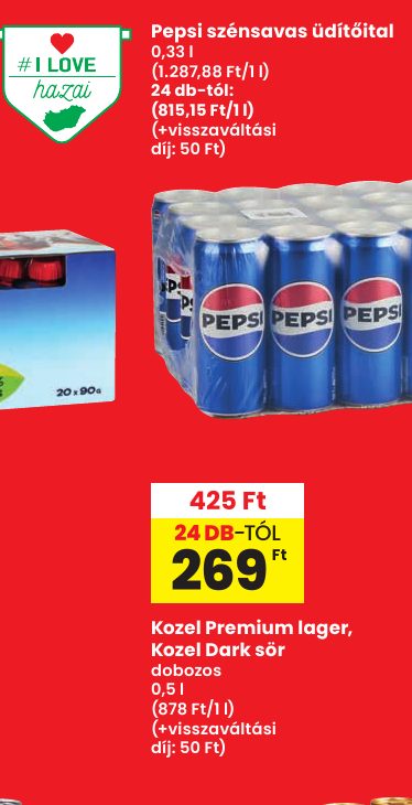 Pepsi szénsavas üdítőital