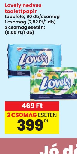 Lovely nedves toalettpapír