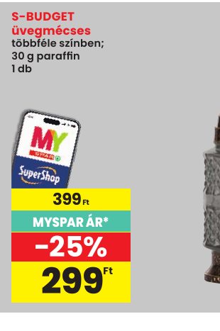 S-BUDGET üvegmécses