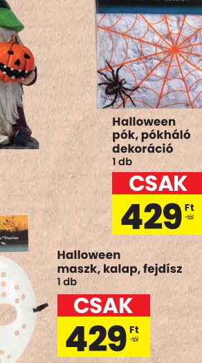 Halloween pók, pókháló dekoráció