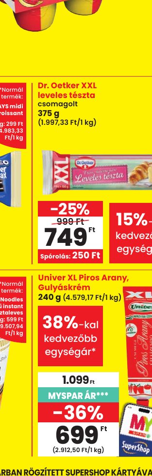 Dr. Oetker XXL leveles tészta