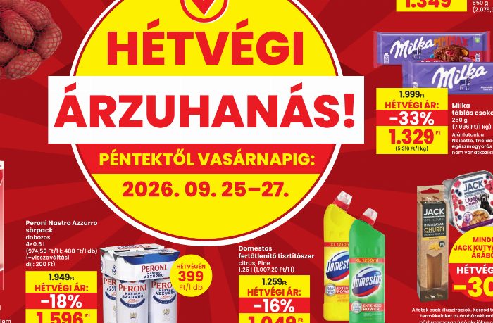 HÉTVÉGI ÁRZUHANÁS! 1.329