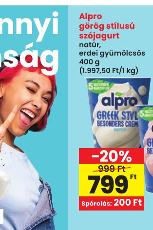 Alpro görög stílusú szójagurt