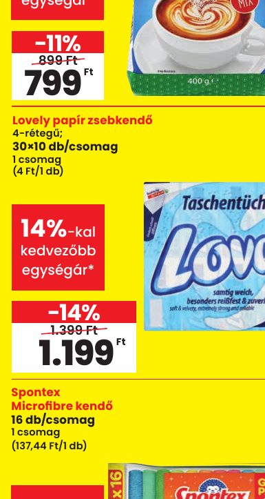Lovely papír zsebkendő
