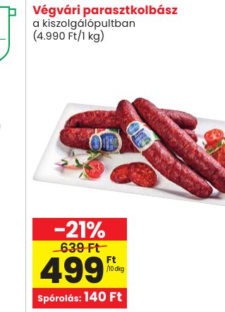 Végvári parasztkolbász