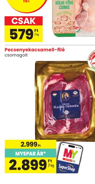 Pecsenyekacsamell-filé