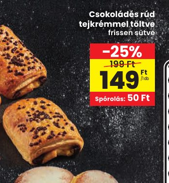 Csokoládés rúd tejkrémmel töltve
