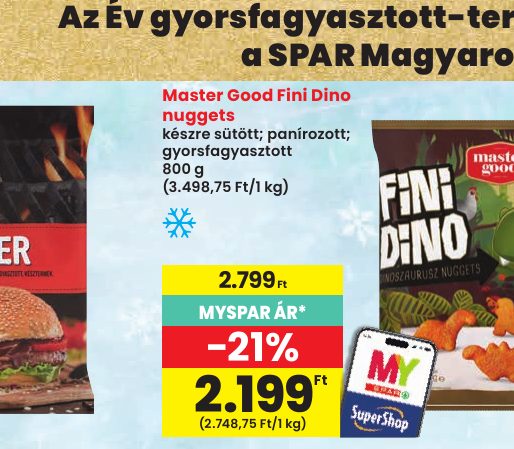 Master Good Fini Dino nuggets
