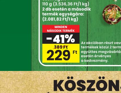 MINDEN MÁSODIK TERMÉK