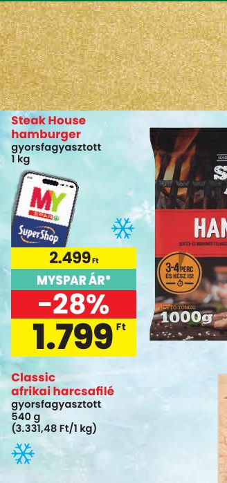 Steak House hamburger