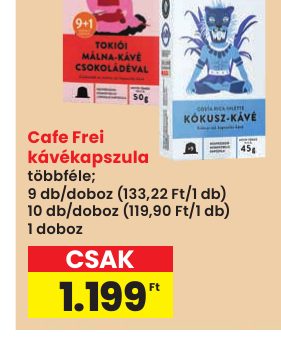 Cafe Frei kávékapszula