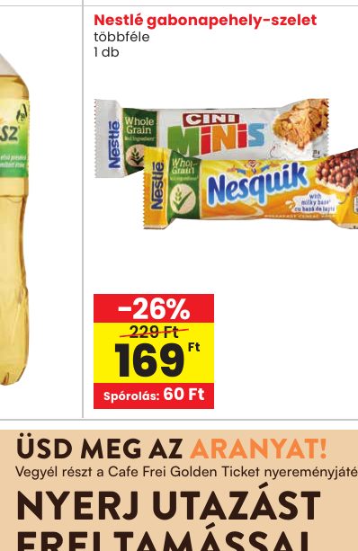 Nestlé gabonapehely-szelet
