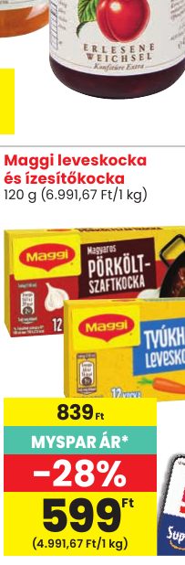 Maggi leveskocka és ízesítőkocka