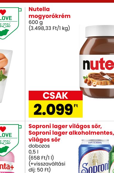 Nutella mogyorókrém