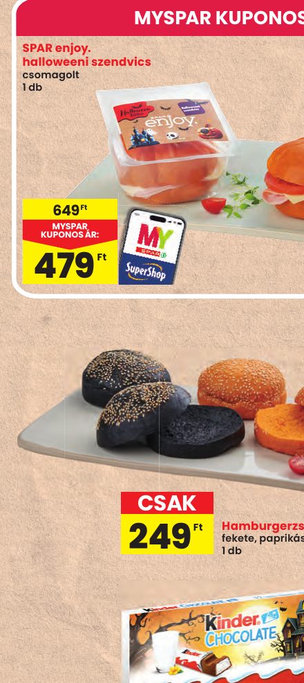 SPAR enjoy. halloweeni szendvics