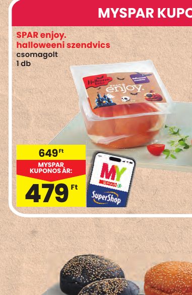 SPAR enjoy. halloweeni szendvics
