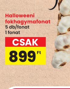 Halloweeni fokhagymafonat