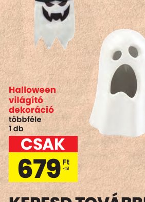 Halloween világító dekoráció