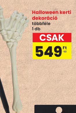 Halloween kerti dekoráció