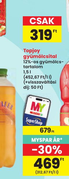 Topjoy gyümölcsital