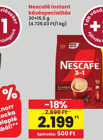 Nescafé instant kávéspecialitás