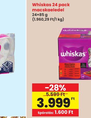 Whiskas 24 pack macskaeledel
