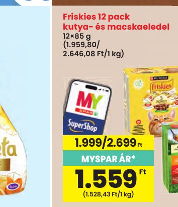 Friskies 12 pack kutya- és macskaeledel
