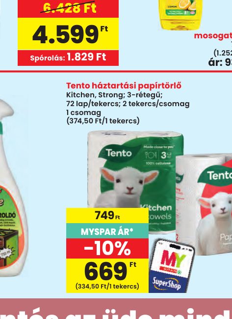 Tento háztartási papírtörlő