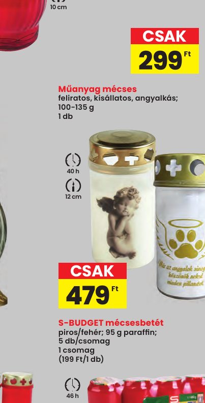 Műanyag mécses