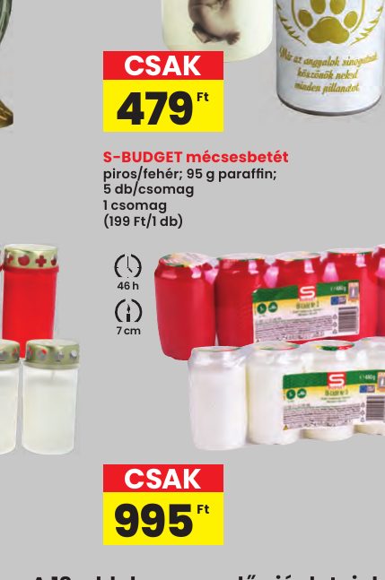 S-BUDGET mécsesbetét