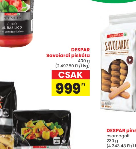DESPAR Savoiardi piskóta