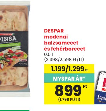 DESPAR modenai balzsamecet és fehérborecet