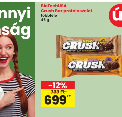BioTechUSA Crush Bar proteinszelet