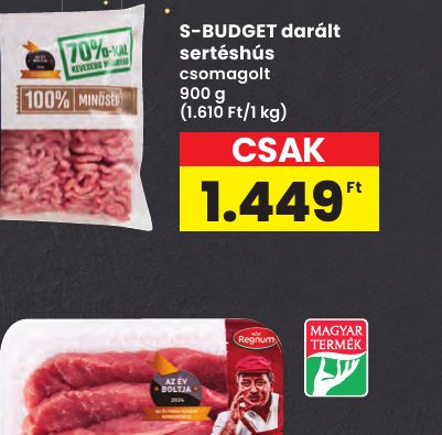 S-BUDGET darált sertéshús