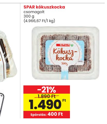 SPAR kókuszkocka