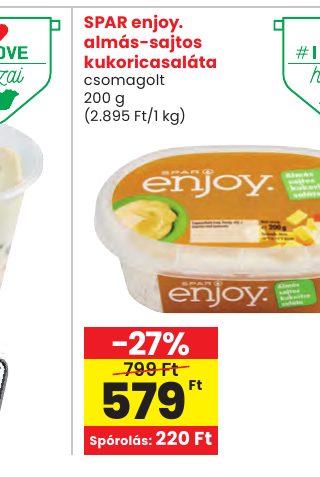 SPAR enjoy. almás-sajtos kukoricasaláta