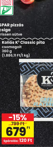 Koliós K 3 Classic pita