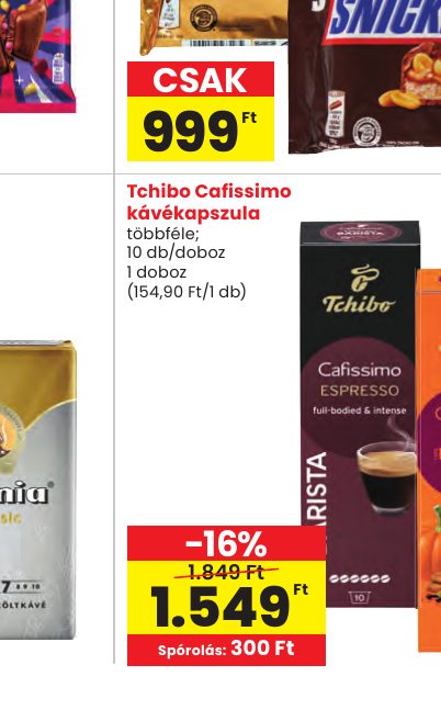 Tchibo Cafi ssimo kávékapszula