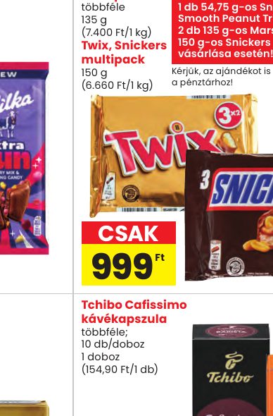 Twix, Snickers multipack