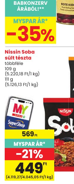 Nissin Soba sült tészta