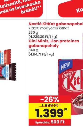 Cini Minis, Lion proteines gabonapehely