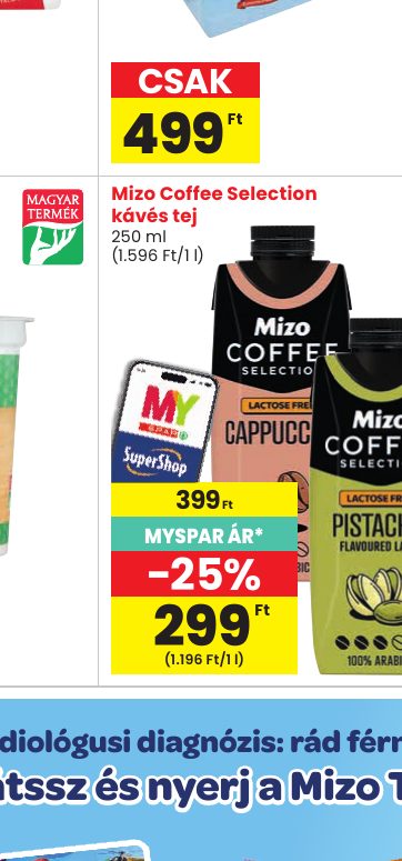 Mizo Coffee Selection kávés tej