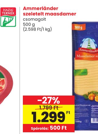 Ammerländer szeletelt maasdamer
