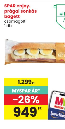 SPAR enjoy. prágai sonkás bagett
