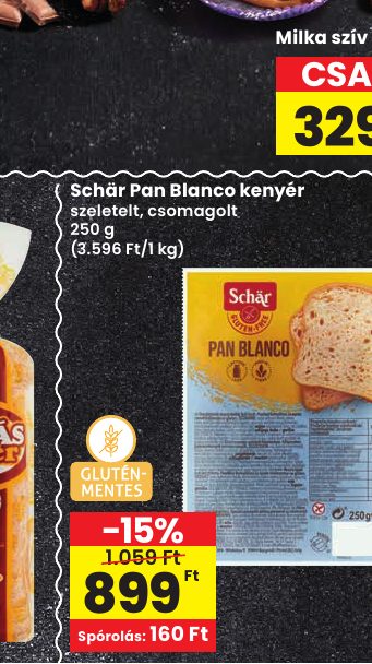 Schär Pan Blanco kenyér