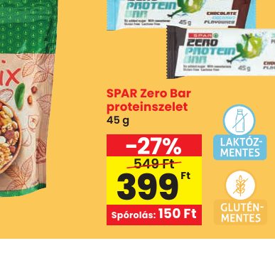 SPAR Zero Bar proteinszelet