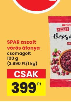 SPAR aszalt vörös áfonya
