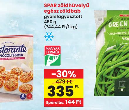 SPAR zöldhüvelyű egész zöldbab