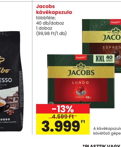 Jacobs kávékapszula