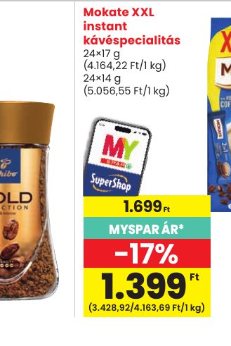 Mokate XXL instant kávéspecialitás